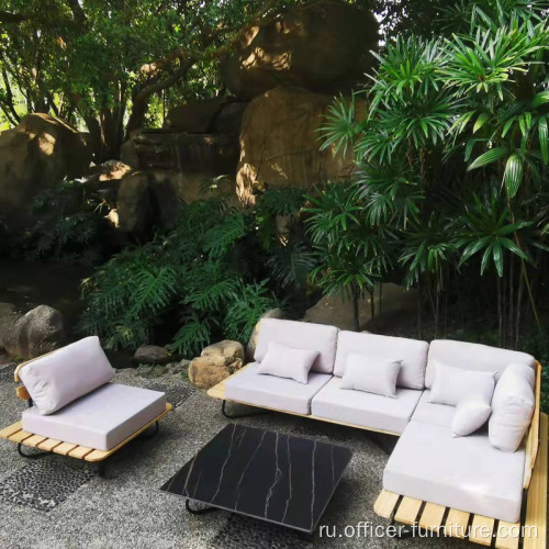 Внешний водонепроницаемый сад на открытом воздухе комбинация дивана